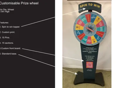 Custom Spin to win with Topper Prize Wheel-127