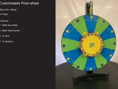 Custom Table Top Prize Wheel-127